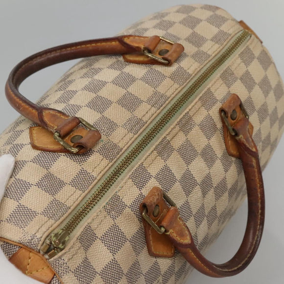 LOUIS VUITTON Damier Azur Speedy 30 Hand Bag N41533 LV Auth 134636