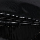 PRADA Shoulder Bag Enamel Black Silver Auth 134639-9