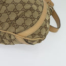 GUCCI GG Canvas Shoulder Bag Beige Gold 203257 Auth 134640-14