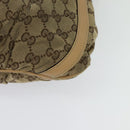 GUCCI GG Canvas Shoulder Bag Beige Gold 203257 Auth 134640-16