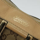 GUCCI GG Canvas Shoulder Bag Beige Gold 203257 Auth 134640-10