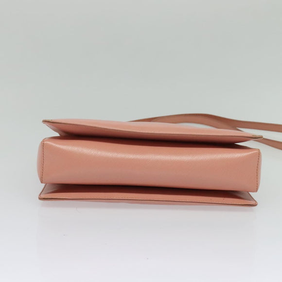 Salvatore Ferragamo Vala Hand Bag Leather 2way Pink Gold Auth 134642