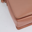 Salvatore Ferragamo Vala Hand Bag Leather 2way Pink Gold Auth 134642-17