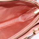 Salvatore Ferragamo Vala Hand Bag Leather 2way Pink Gold Auth 134642-19