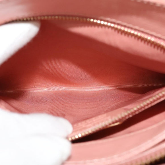 Salvatore Ferragamo Vala Hand Bag Leather 2way Pink Gold Auth 134642