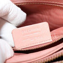 Salvatore Ferragamo Vala Hand Bag Leather 2way Pink Gold Auth 134642-12