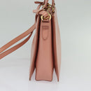 Salvatore Ferragamo Vala Hand Bag Leather 2way Pink Gold Auth 134642-4