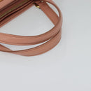 Salvatore Ferragamo Vala Hand Bag Leather 2way Pink Gold Auth 134642-7