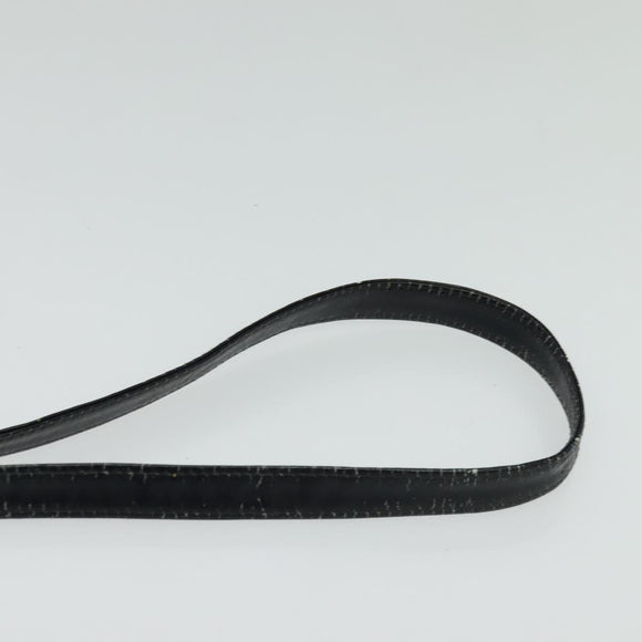 Christian Dior Trotter Canvas Shoulder Bag Navy Gold Auth 134643