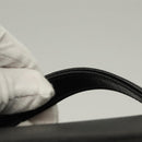 CHANEL COCO Mark Vanity Pouch Caviar Skin Black Gold CC Auth 134647-8