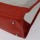 LOEWE Hand Bag Vinyl Orange Auth 134650-16