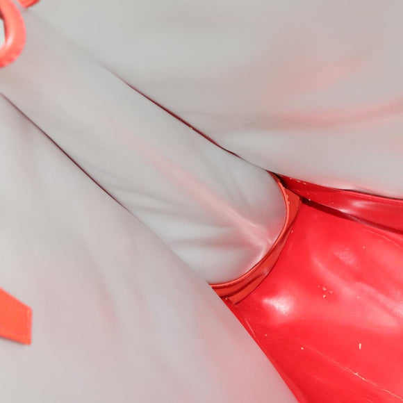 LOEWE Hand Bag Vinyl Orange Auth 134650