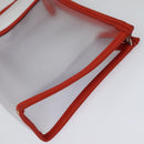 LOEWE Hand Bag Vinyl Orange Auth 134650-21