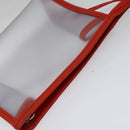 LOEWE Hand Bag Vinyl Orange Auth 134650-23