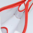 LOEWE Hand Bag Vinyl Orange Auth 134650-27