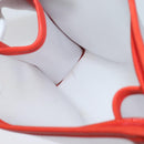 LOEWE Hand Bag Vinyl Orange Auth 134650-28