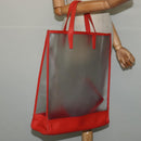 LOEWE Hand Bag Vinyl Orange Auth 134650-29