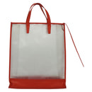 LOEWE Hand Bag Vinyl Orange Auth 134650-2