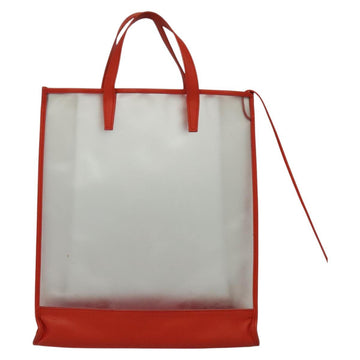 LOEWE Hand Bag Vinyl Orange Auth 134650 - 0