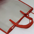 LOEWE Hand Bag Vinyl Orange Auth 134650-6