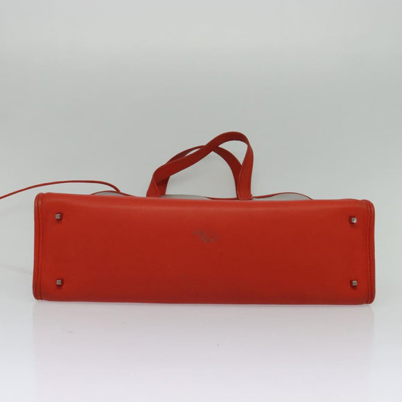 LOEWE Hand Bag Vinyl Orange Auth 134650