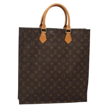 LOUIS VUITTON Monogram Sac Plat Hand Bag M51140 LV Auth 134657