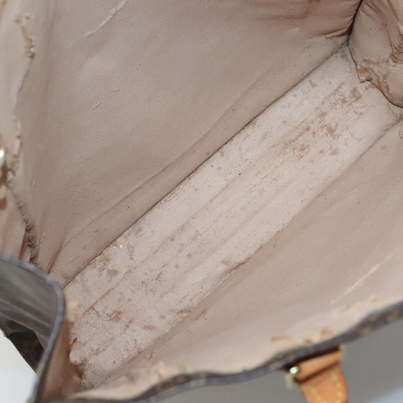 LOUIS VUITTON Monogram Sac Plat Hand Bag M51140 LV Auth 134657