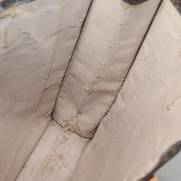 LOUIS VUITTON Monogram Sac Plat Hand Bag M51140 LV Auth 134657