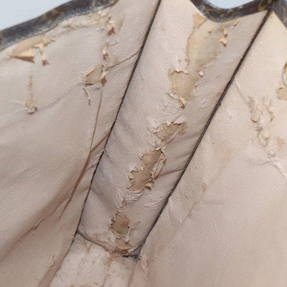 LOUIS VUITTON Monogram Sac Plat Hand Bag M51140 LV Auth 134657