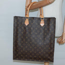 LOUIS VUITTON Monogram Sac Plat Hand Bag M51140 LV Auth 134657-21