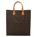 LOUIS VUITTON Monogram Sac Plat Hand Bag M51140 LV Auth 134657-2