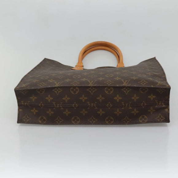 LOUIS VUITTON Monogram Sac Plat Hand Bag M51140 LV Auth 134657