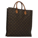 LOUIS VUITTON Monogram Sac Plat Hand Bag M51140 LV Auth 134658-1
