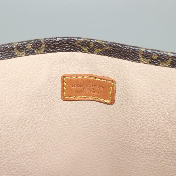 LOUIS VUITTON Monogram Sac Plat Hand Bag M51140 LV Auth 134658