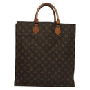 LOUIS VUITTON Monogram Sac Plat Hand Bag M51140 LV Auth 134658-2