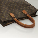 LOUIS VUITTON Monogram Sac Plat Hand Bag M51140 LV Auth 134658-6