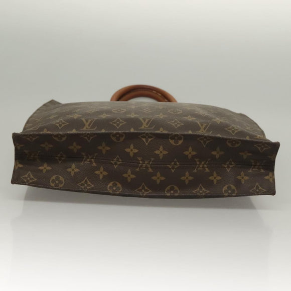 LOUIS VUITTON Monogram Sac Plat Hand Bag M51140 LV Auth 134658