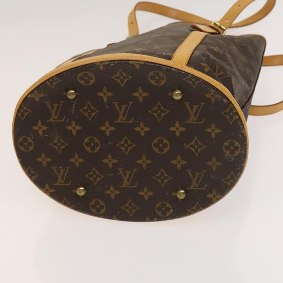 LOUIS VUITTON Monogram Bucket GM Shoulder Bag M42236 LV Auth 134662