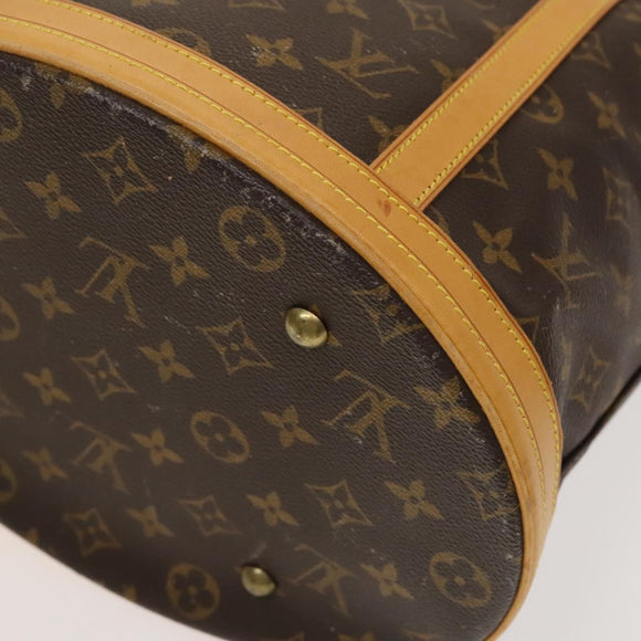 LOUIS VUITTON Monogram Bucket GM Shoulder Bag M42236 LV Auth 134662