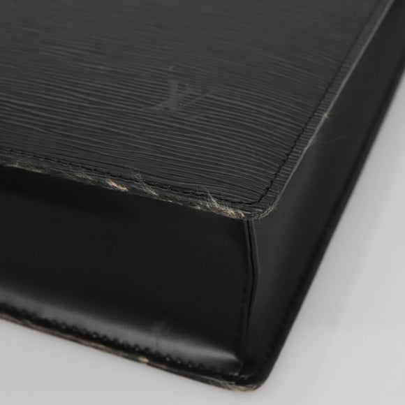 LOUIS VUITTON Epi Sac Plat Hand Bag Black M59082 LV Auth 134666