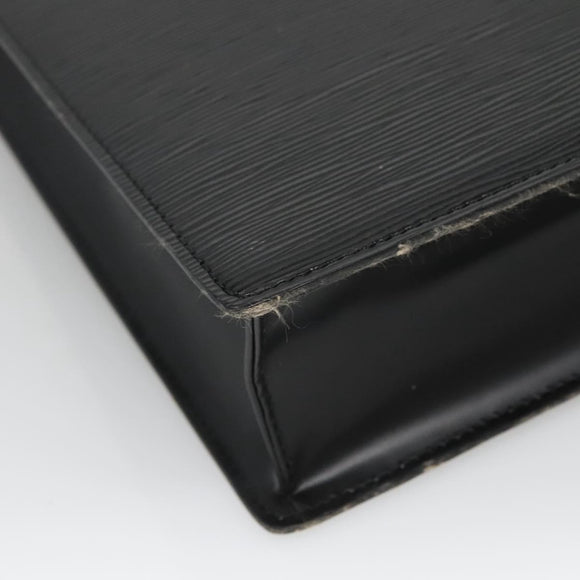 LOUIS VUITTON Epi Sac Plat Hand Bag Black M59082 LV Auth 134666