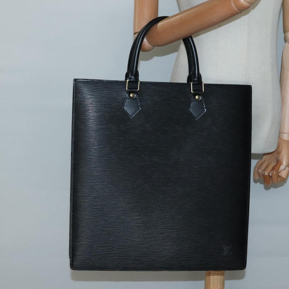 LOUIS VUITTON Epi Sac Plat Hand Bag Black M59082 LV Auth 134666