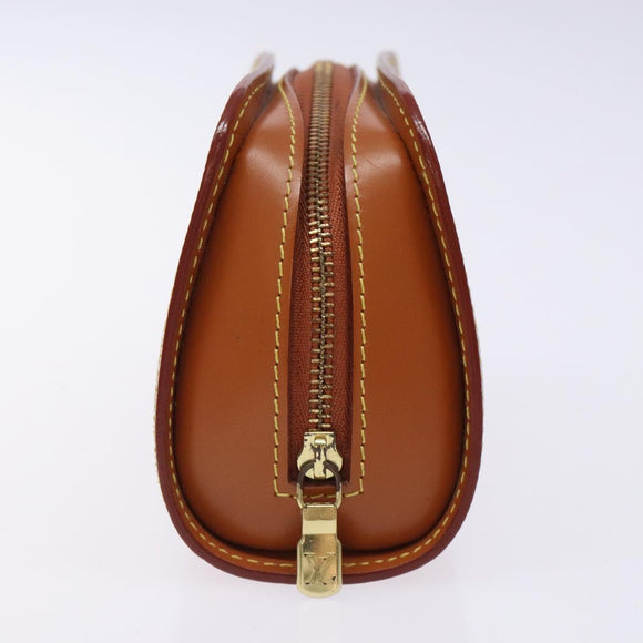 LOUIS VUITTON Epi Dauphine PM Pouch Brown M48443 LV Auth 134667