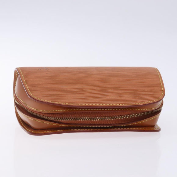 LOUIS VUITTON Epi Dauphine PM Pouch Brown M48443 LV Auth 134667