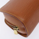 LOUIS VUITTON Epi Dauphine PM Pouch Brown M48443 LV Auth 134667-9
