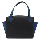 LOUIS VUITTON Epi Bicolor Varenne Hand Bag Black Blue M52385 LV Auth 134668-13