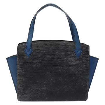 LOUIS VUITTON Epi Bicolor Varenne Hand Bag Black Blue M52385 LV Auth 134668 - 0