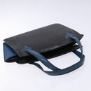 LOUIS VUITTON Epi Bicolor Varenne Hand Bag Black Blue M52385 LV Auth 134668-6
