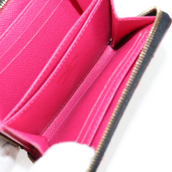 LOUIS VUITTON Monogram Multicolor Zippy Coin Purse Black M93740 LV Auth 134682V