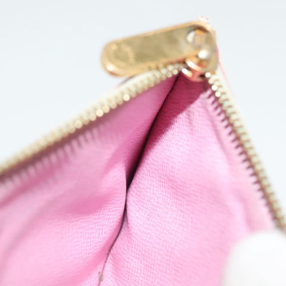 LOUIS VUITTON Monogram Multicolor Pochette Cles NM White M93734 LV Auth 134683